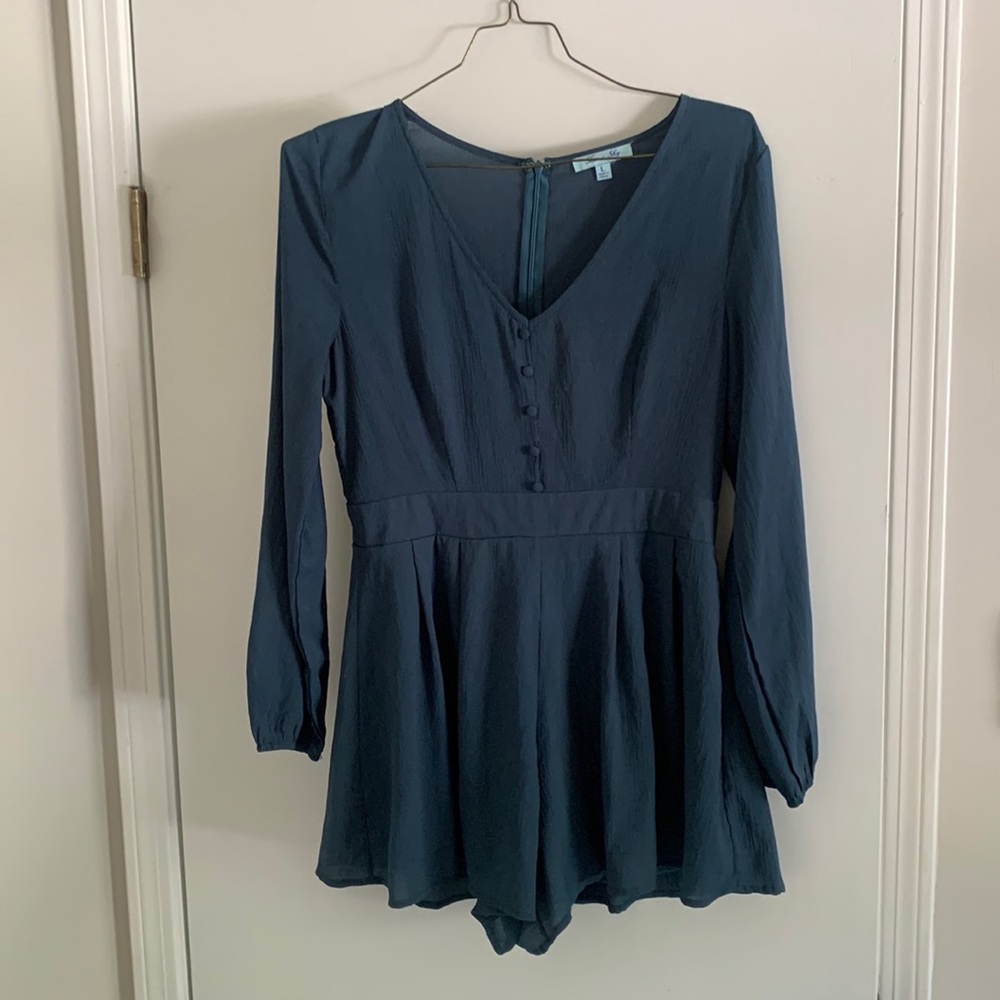 Large blue romper